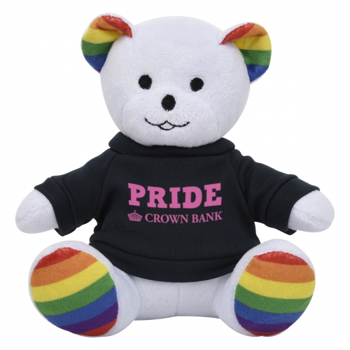 6" Rainbow Bear Stuffed Animal Product Image