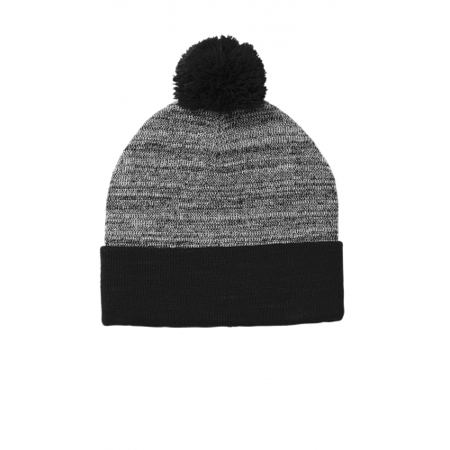 Sport-Tek Heather Pom Pom Beanie Product Image