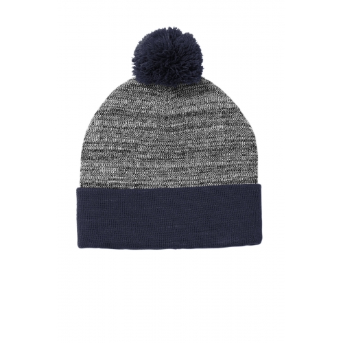 Sport-Tek Heather Pom Pom Beanie Product Image