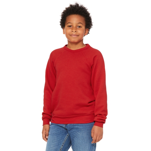 BELLA+CANVAS Youth Sponge Fleece Raglan Sweatshirt Product Image