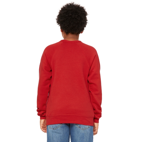 BELLA+CANVAS Youth Sponge Fleece Raglan Sweatshirt Product Image