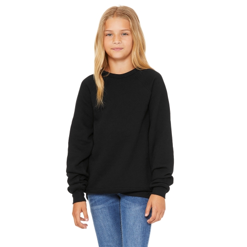 BELLA+CANVAS Youth Sponge Fleece Raglan Sweatshirt Product Image