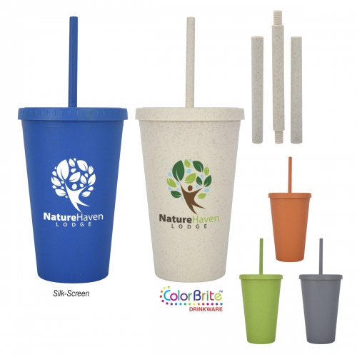 Newport Wheat Travel Tumbler - 16 oz. Product Image