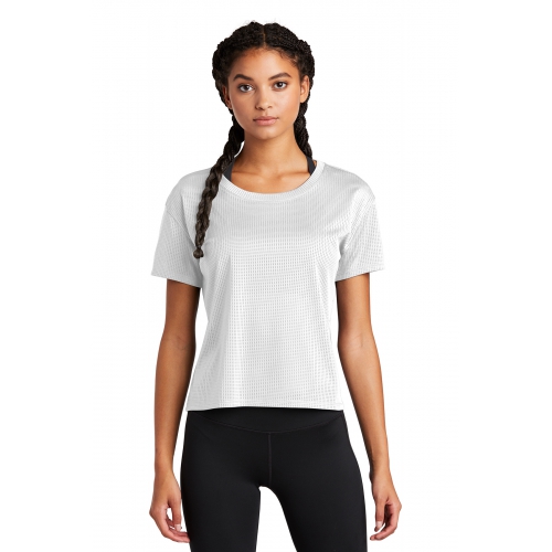 Sport-Tek Women's PosiCharge® Tri-Blend Wicking Draft Crop Tee Product Image
