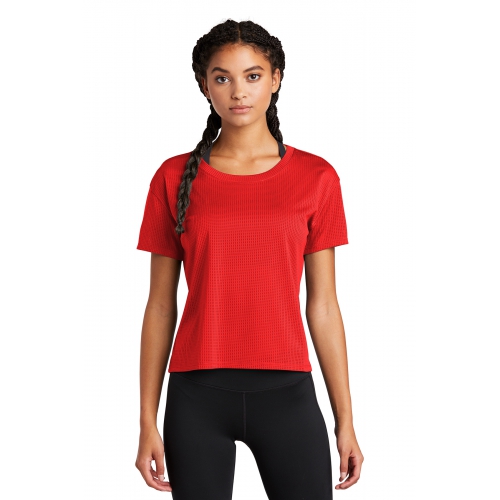 Sport-Tek Women's PosiCharge® Tri-Blend Wicking Draft Crop Tee Product Image