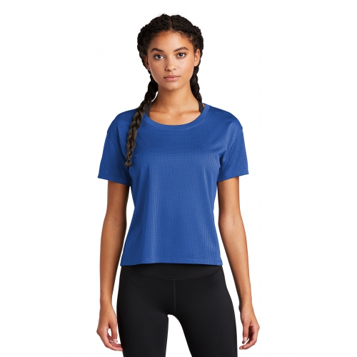 Sport-Tek Women's PosiCharge® Tri-Blend Wicking Draft Crop Tee Product Image