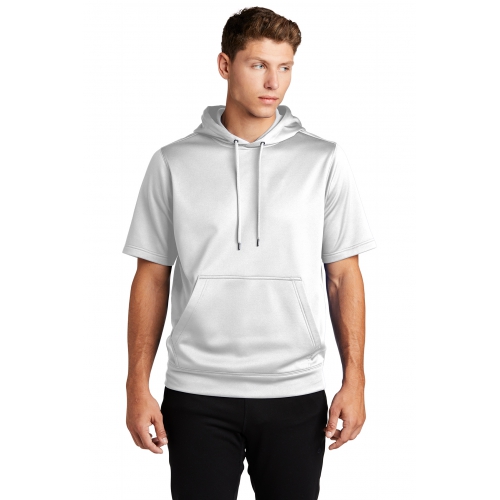 Sport-Tek Sport-Wick® Fleece Short Sleeve Hooded Pullover Product Image