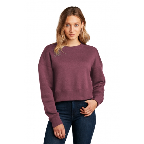 District Women's Perfect Weight® Fleece Cropped Crew Product Image