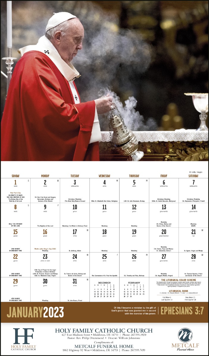 Catholic Spirit Stapled Appointment Calendar Product Image