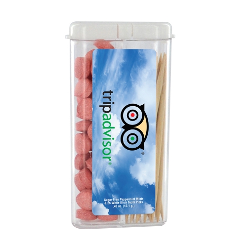 Rectangular Flip-Top Mints and Toothpicks Product Image