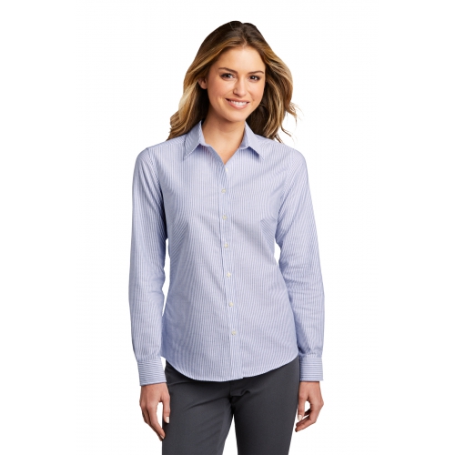 Port Authority Women's SuperPro Oxford Stripe Shirt Product Image