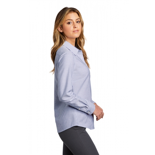 Port Authority Women's SuperPro Oxford Stripe Shirt Product Image