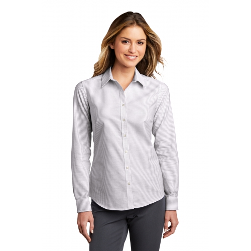 Port Authority Women's SuperPro Oxford Stripe Shirt Product Image