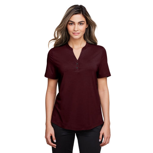 North End Women's Jaq Snap-Up Stretch Performance Polo Product Image