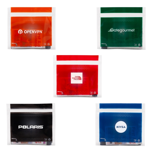 Tradeshow Safety & First Aid Kit in a Resealable Plastic Bag Product Image