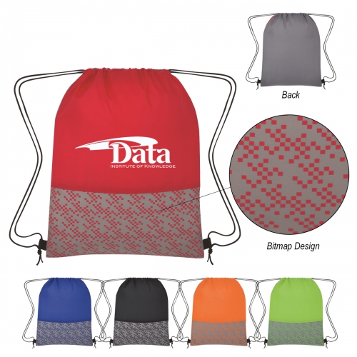 Bitmap Drawstring Backpack Product Image