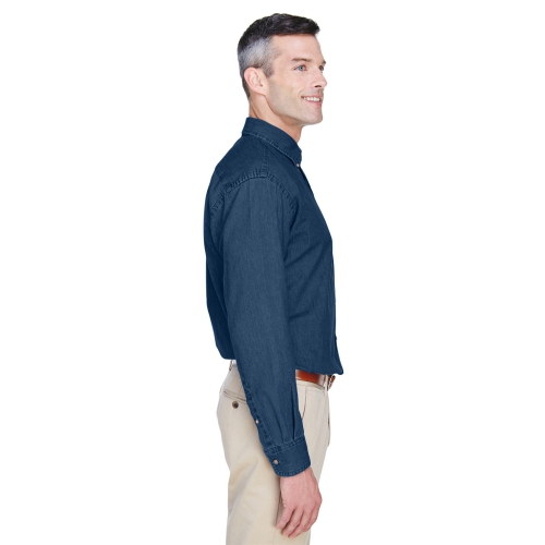 Harriton Men's 6.5 oz. Long-Sleeve Denim Shirt Product Image