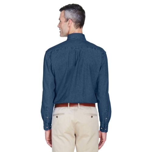 Harriton Men's 6.5 oz. Long-Sleeve Denim Shirt Product Image