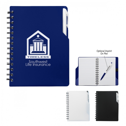 Spiral Notebook With Pen Product Image