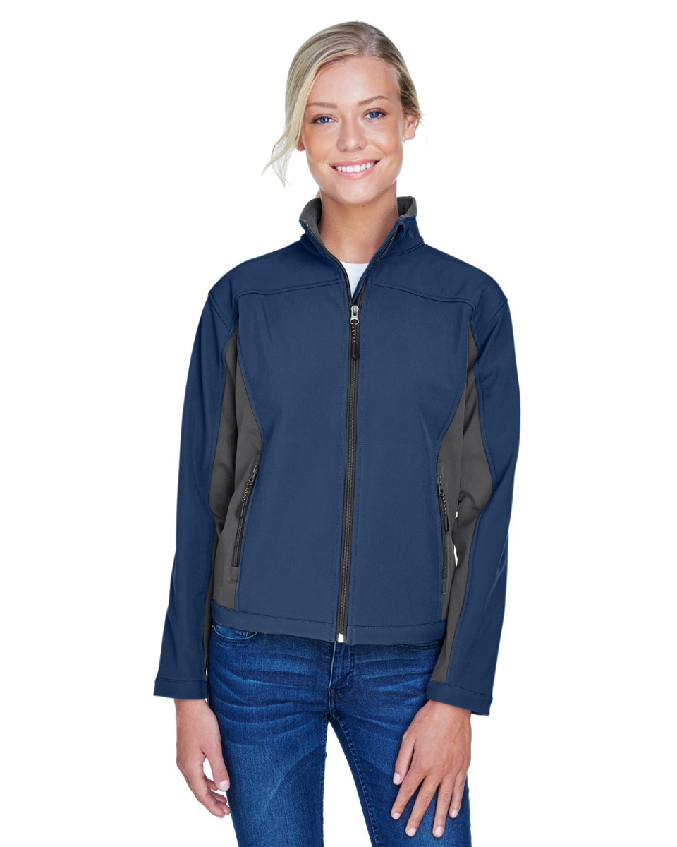 Devon & Jones Women's Soft Shell Colorblock Jacket Product Image