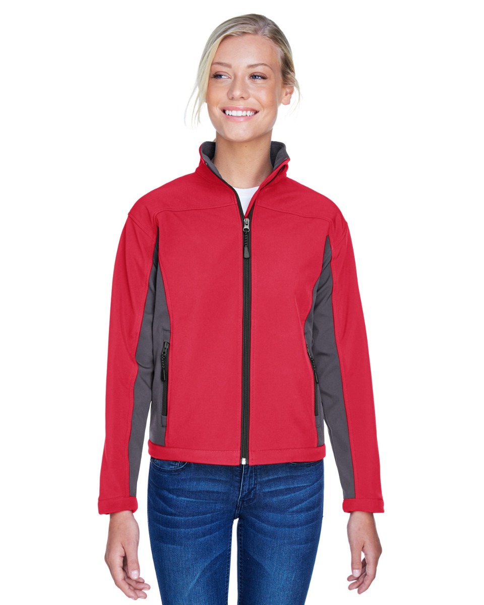 Devon & Jones Women's Soft Shell Colorblock Jacket Product Image