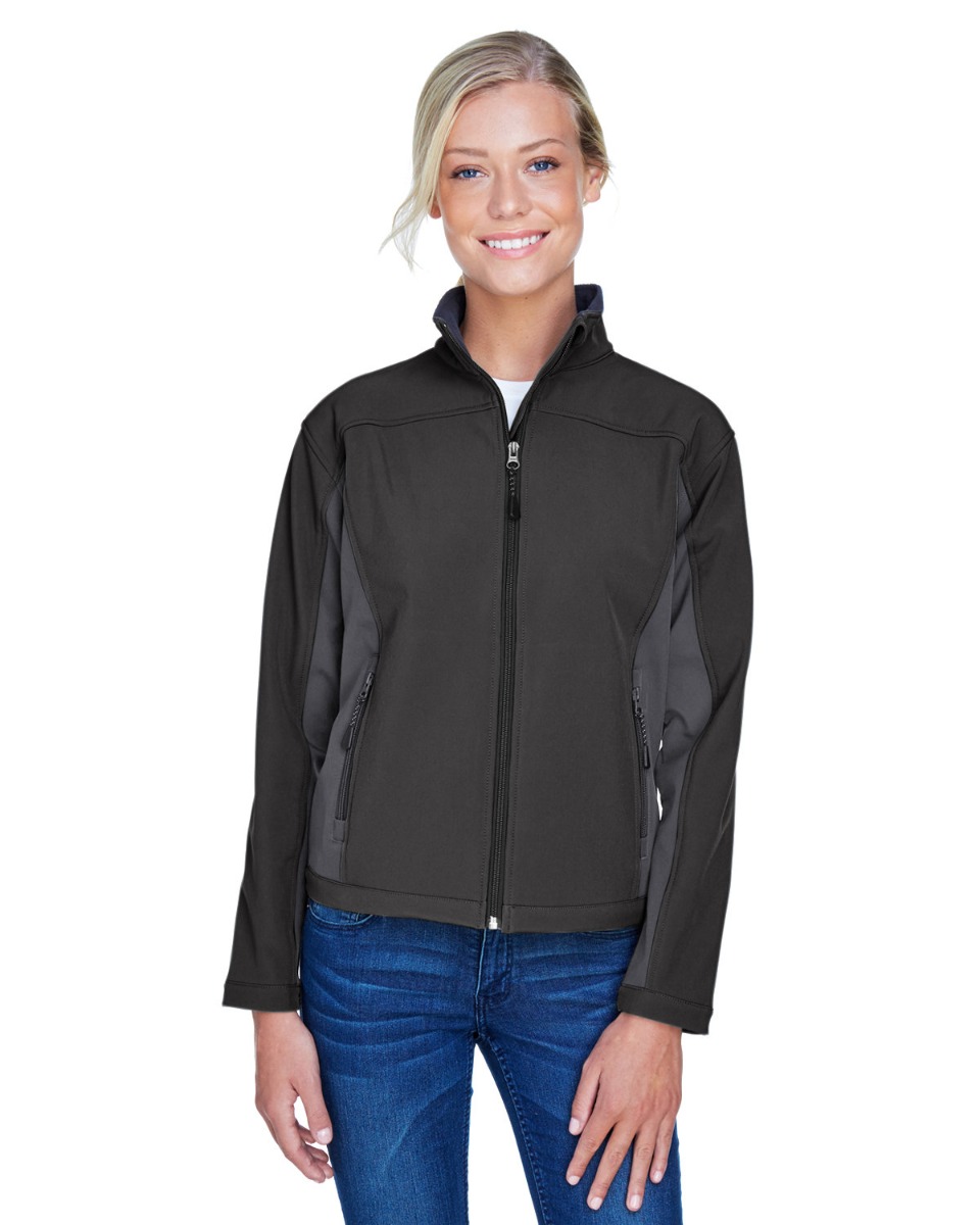 Devon & Jones Women's Soft Shell Colorblock Jacket Product Image