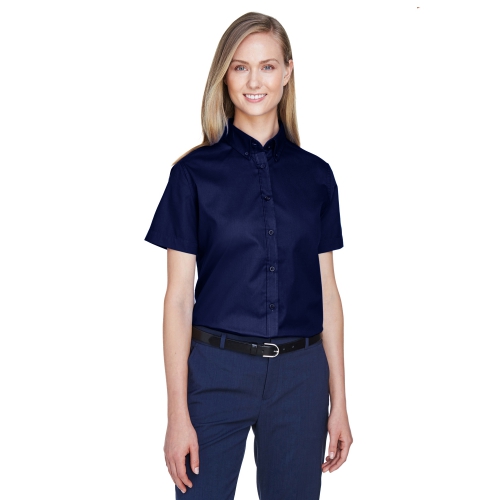 Core 365 Women's Optimum Short-Sleeve Twill Shirt Product Image