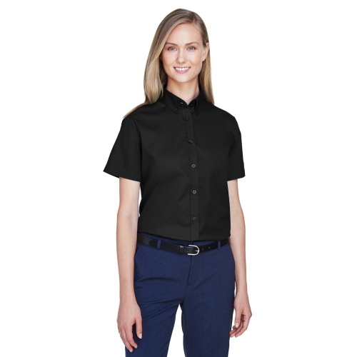 Core 365 Women's Optimum Short-Sleeve Twill Shirt Product Image