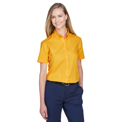 Core 365 Women's Optimum Short-Sleeve Twill Shirt Product Image