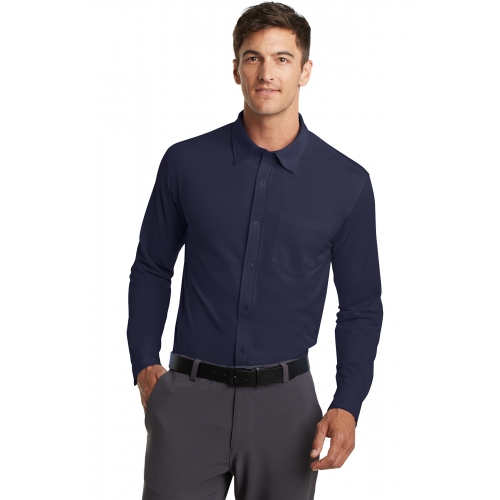 Port Authority Men's Dimension Knit Dress Shirt Product Image