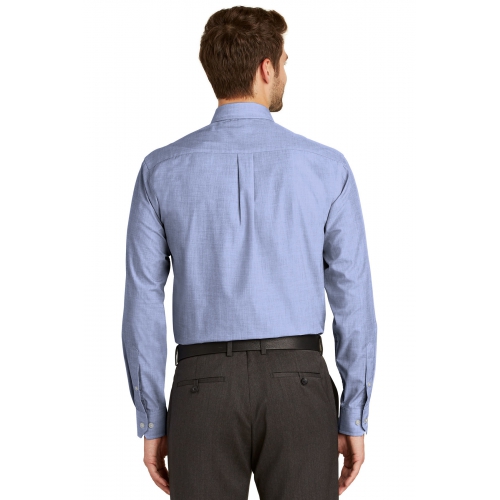 Port Authority Men's Tall Crosshatch Easy Care Shirt Product Image