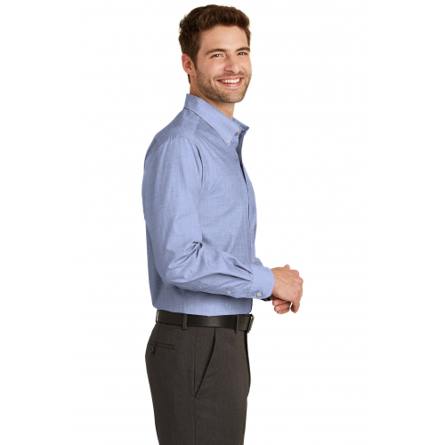 Port Authority Men's Tall Crosshatch Easy Care Shirt Product Image