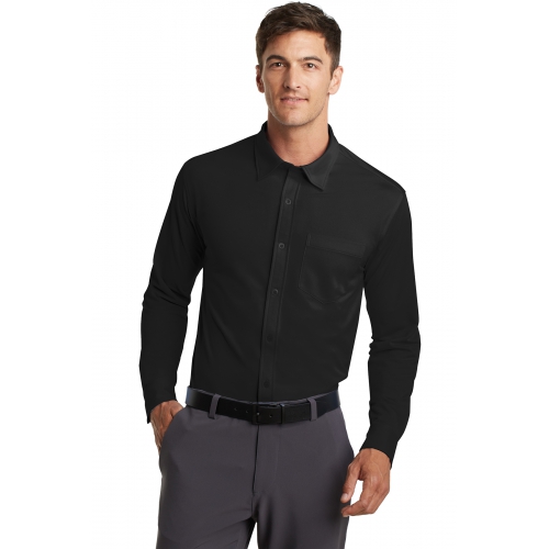 Port Authority Men's Dimension Knit Dress Shirt Product Image