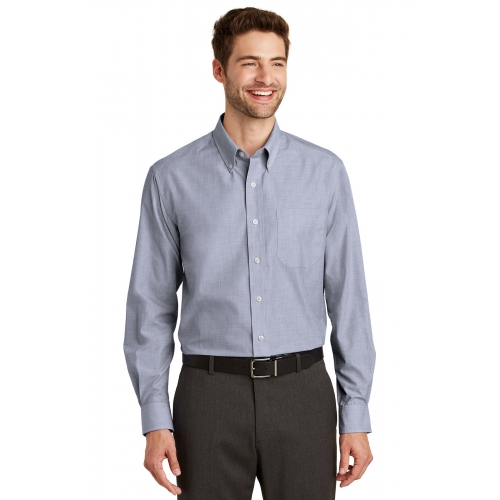 Port Authority Men's Tall Crosshatch Easy Care Shirt Product Image
