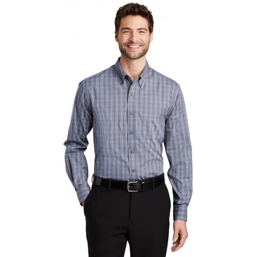 Port Authority Men's Tall Tattersall Easy Care Shirt Product Image