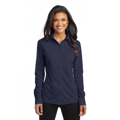 Port Authority Women's Dimension Knit Dress Shirt Product Image
