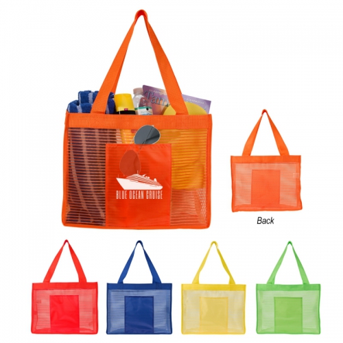 Sheer Striped Tote Bag Product Image