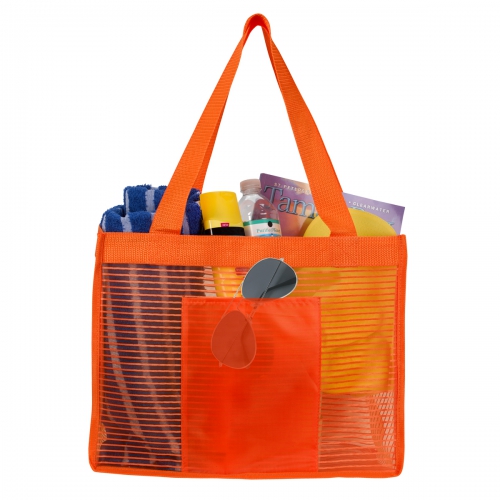 Sheer Striped Tote Bag Product Image