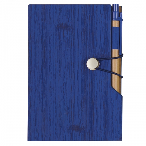 4" x 6" Woodgrain Look Notebook With Sticky Notes And Flags Product Image