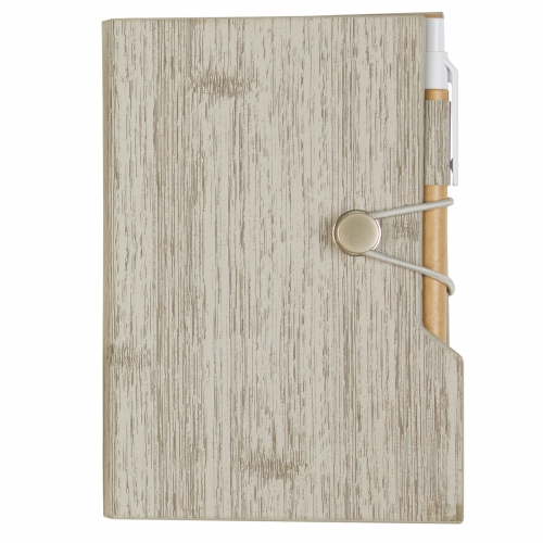 4" x 6" Woodgrain Look Notebook With Sticky Notes And Flags Product Image
