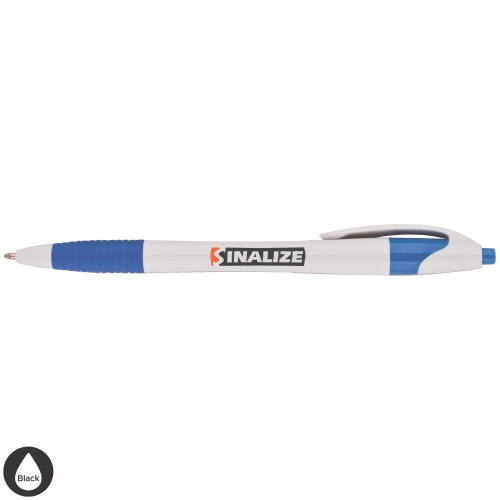 Archer White Pen w/ Colored Gripper & Accents Product Image