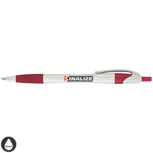 Archer White Pen w/ Colored Gripper & Accents Product Image