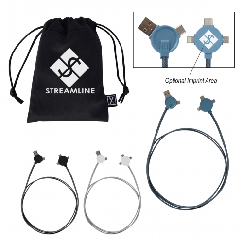 Xactly 5 Ft. 3-in-1 Lithium CC Charging Cable Product Image