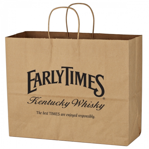 Kraft Paper Brown Shopping Bag - 16" x 12.5" Product Image