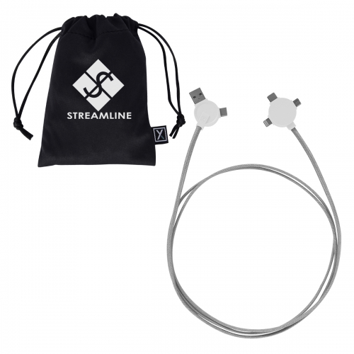Xactly 5 Ft. 3-in-1 Lithium CC Charging Cable Product Image
