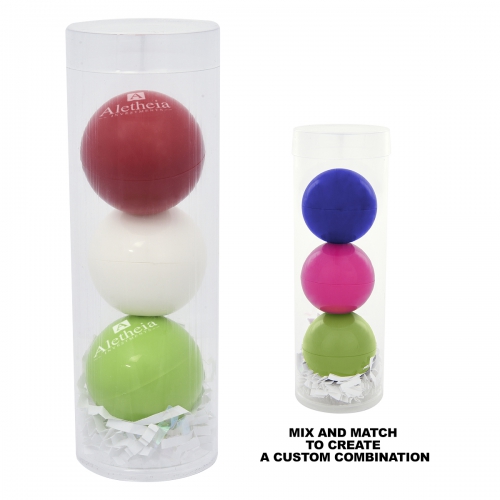 3-Piece Lip Moisturizer Ball Tube Gift Set Product Image