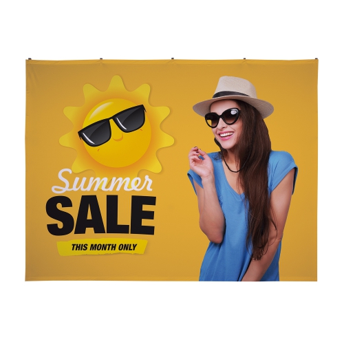 10' Polyester Knit Straight Splash Floor Display Face Kit Product Image