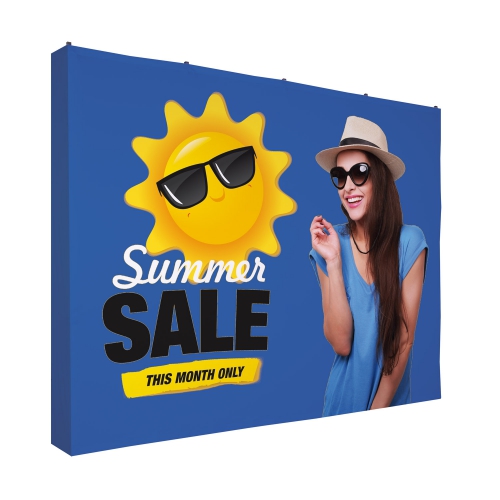 10' Block-Out Fabric Straight Splash Floor Display Wrap Kit Product Image