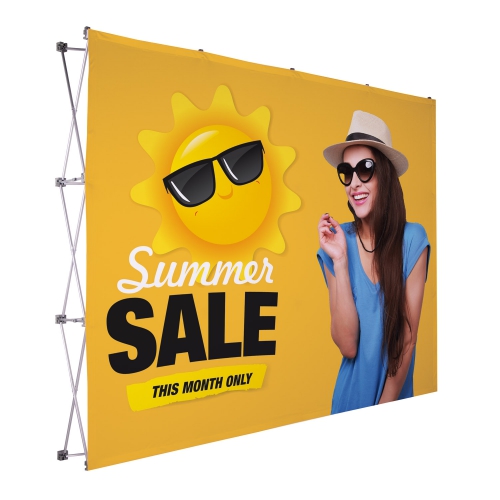 10' Polyester Knit Straight Splash Floor Display Face Kit Product Image