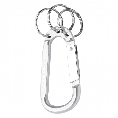 8mm Carabiner with Triple Split Ring Product Image